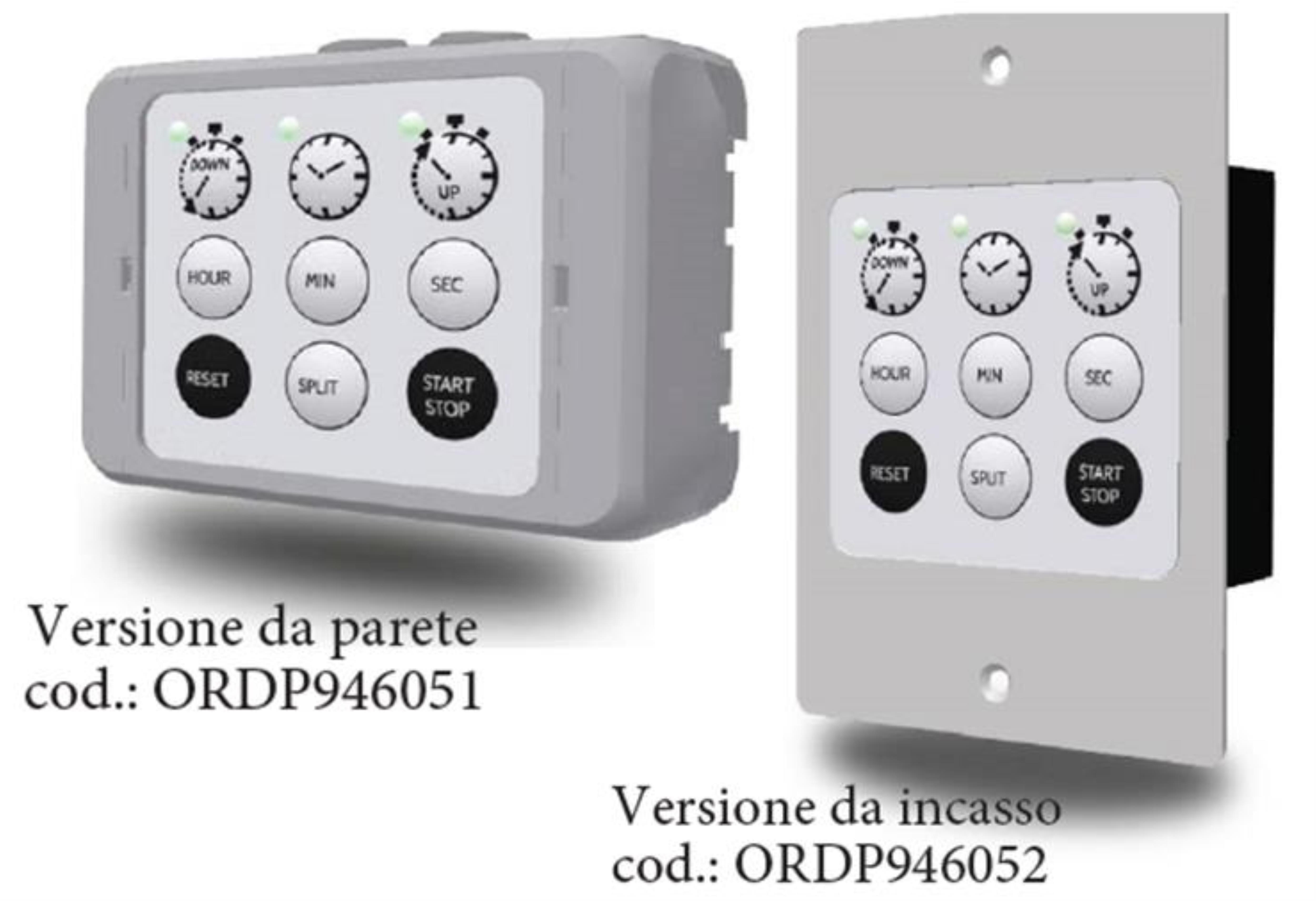 Nuove tastiere di controllo orologi serie OM Style